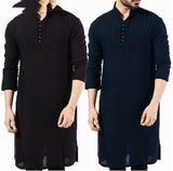 Fashion Simple Long Men's kurta pyjama