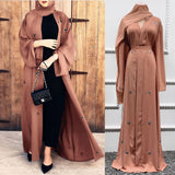 Beaded Islamic Cardigan Robe Dress