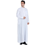 Men's robe stand collar